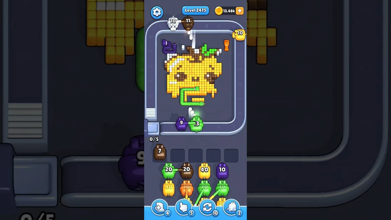 Pixel Flow Level 2475 Solution & Walkthrough Guide