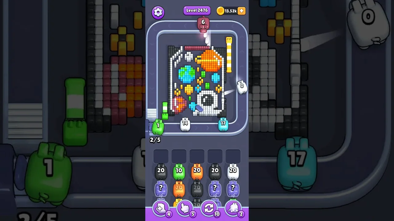 Pixel Flow Level 2476 Solution & Walkthrough Guide