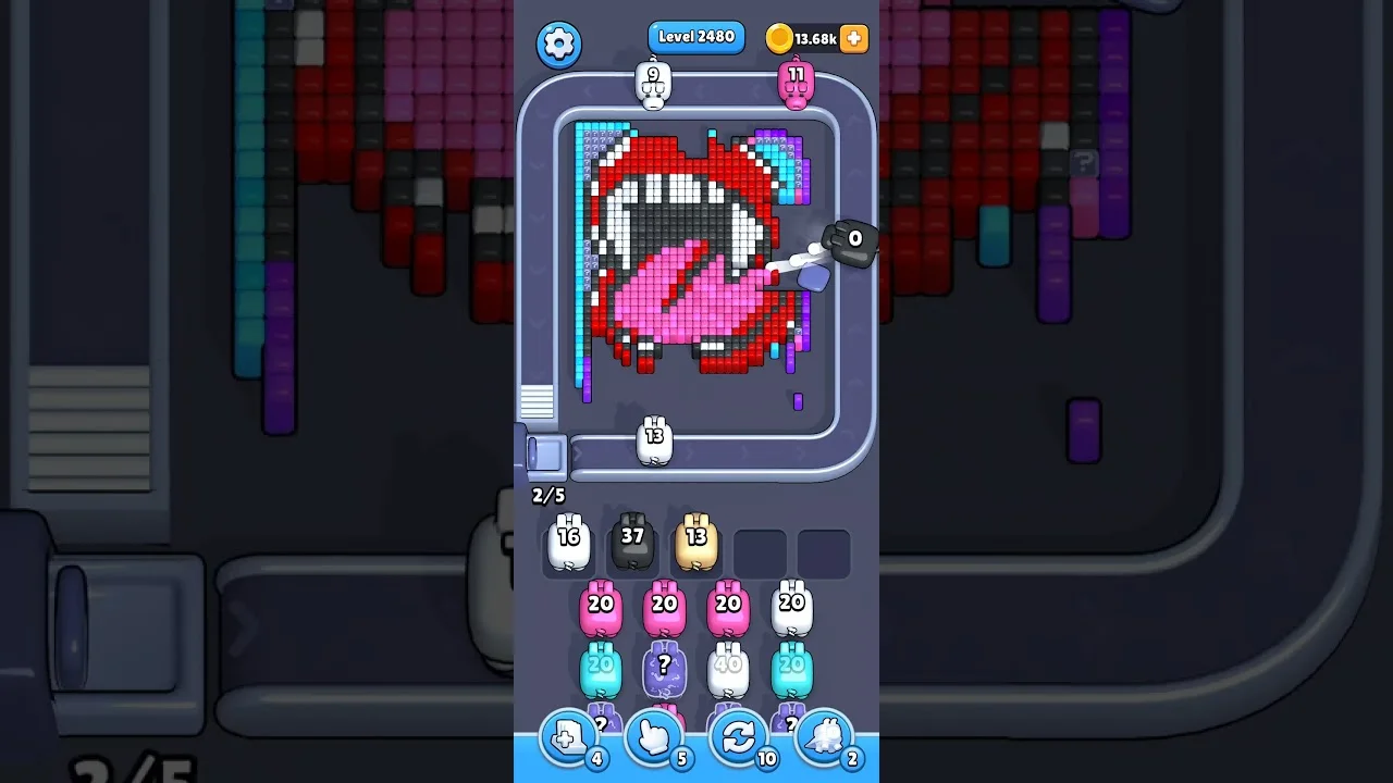 Pixel Flow Level 2480 Solution & Walkthrough Guide