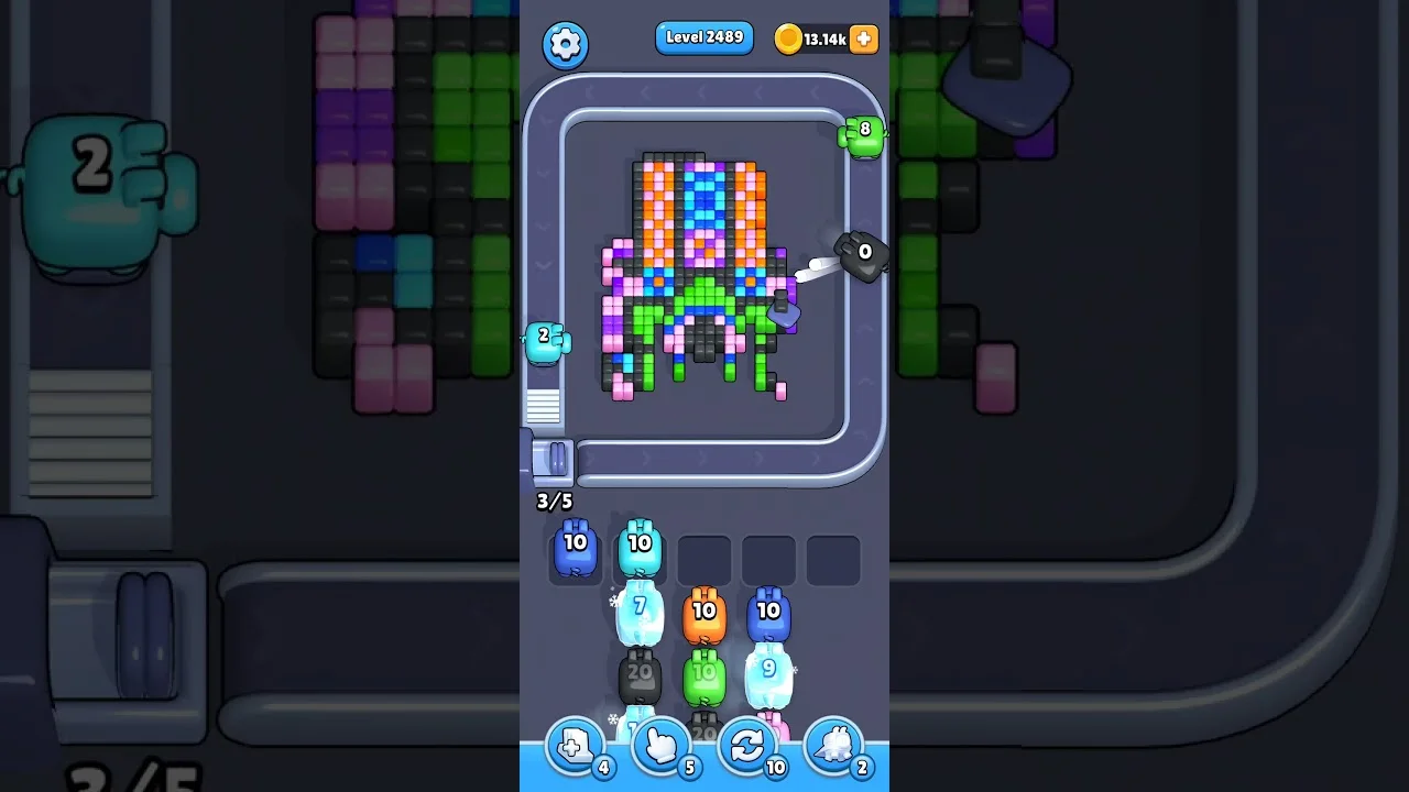 Pixel Flow Level 2489 Solution & Walkthrough Guide