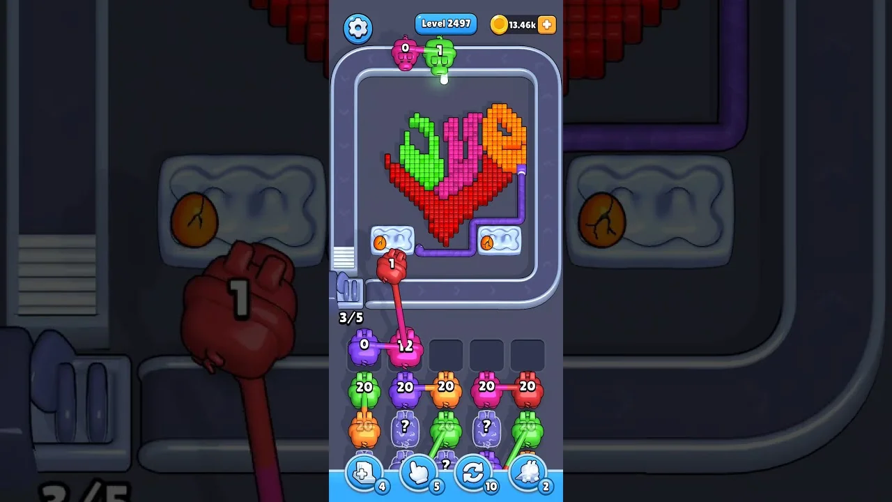 Pixel Flow Level 2497 Solution & Walkthrough Guide