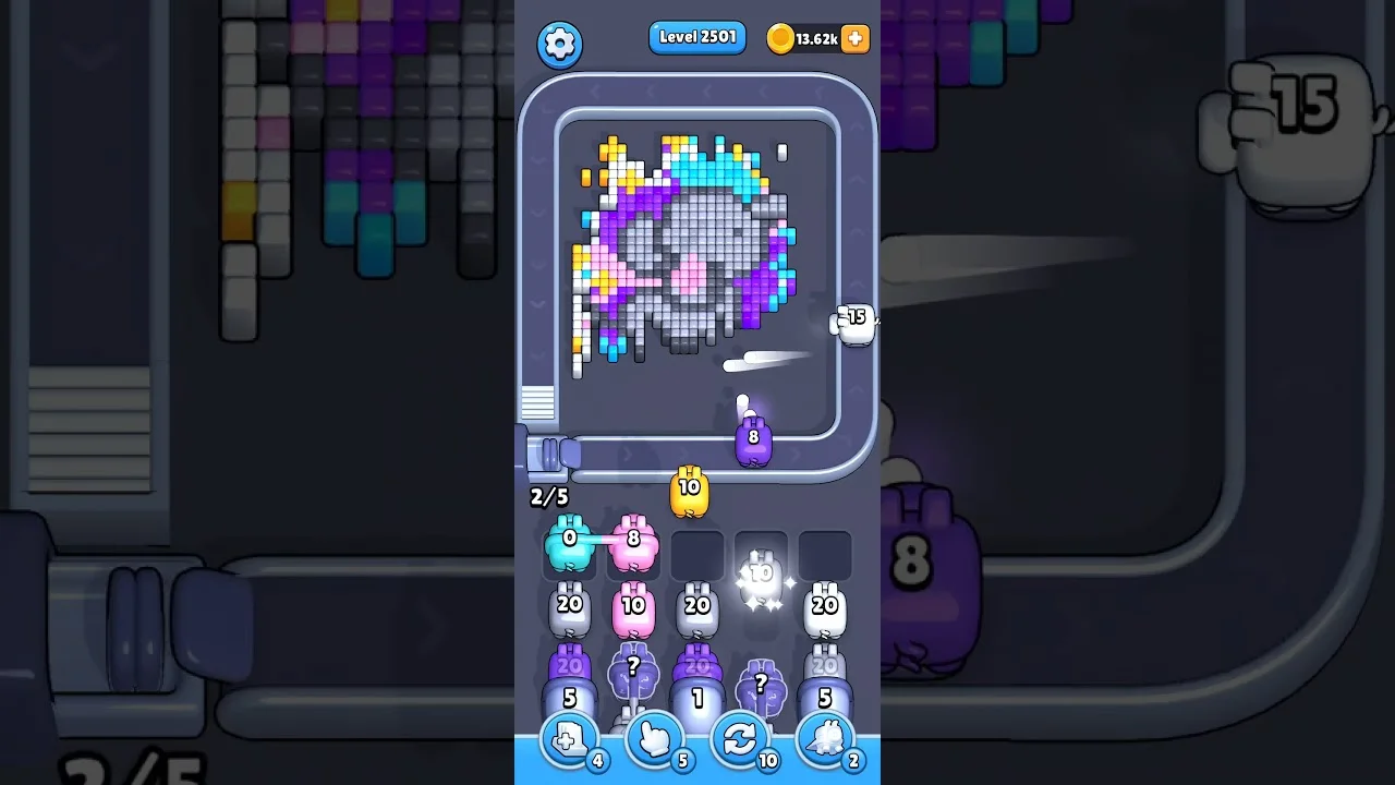 Pixel Flow Level 2501 Solution & Walkthrough Guide