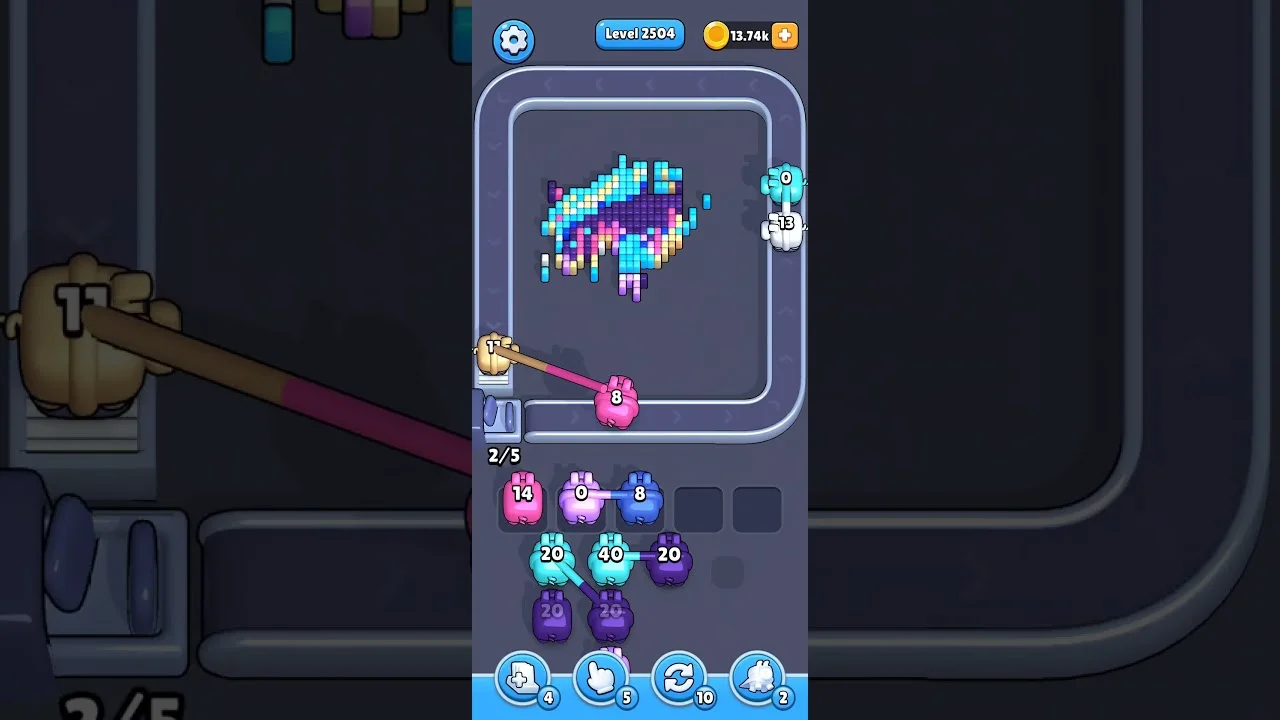Pixel Flow Level 2504 Solution: Complete Walkthrough & Guide