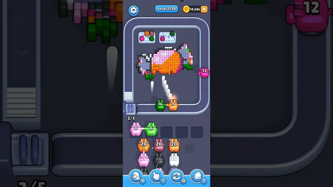Pixel Flow Level 2524 Solution & Walkthrough Guide