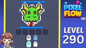 Pixel Flow Level 290 Solution & Walkthrough Guide