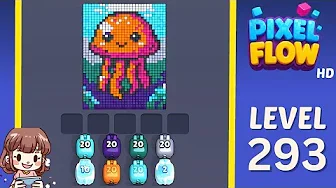 Pixel Flow Level 293 Solution & Complete Walkthrough Guide
