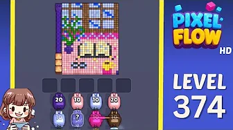 Pixel Flow Level 374 Solution & Walkthrough Guide