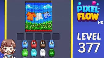 Pixel Flow Level 377 Solution & Complete Walkthrough Guide