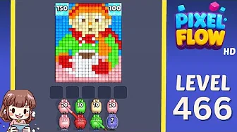 Pixel Flow Level 466 Solution & Complete Walkthrough Guide