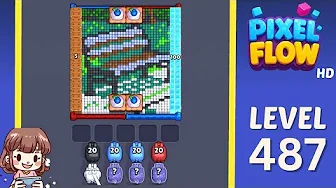 Pixel Flow Level 487 Solution: Complete Walkthrough & Guide