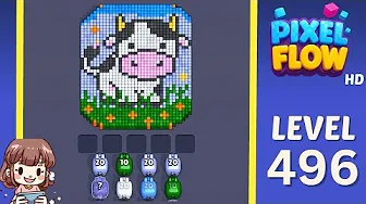Pixel Flow Level 496 Solution: Complete Walkthrough & Guide