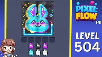 Pixel Flow Level 504 Solution Walkthrough & Guide