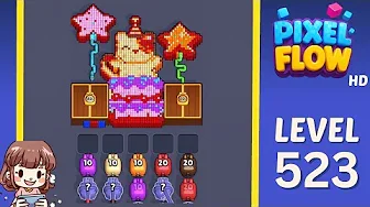 Pixel Flow Level 523 Solution & Complete Walkthrough Guide