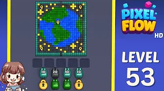 Pixel Flow Level 53 Solution & Walkthrough Guide