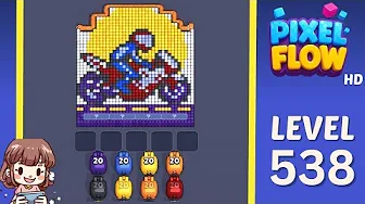 Pixel Flow Level 538 Solution & Walkthrough Guide