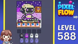 Pixel Flow Level 588 Solution: Complete Walkthrough & Guide