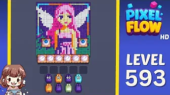 Pixel Flow Level 593 Solution: Complete Walkthrough & Guide