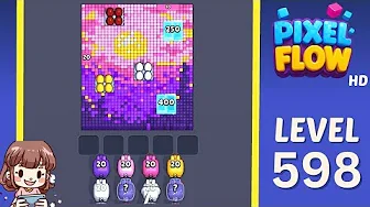 Pixel Flow Level 598 Solution & Walkthrough Guide