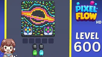 Pixel Flow Level 600 Solution & Walkthrough Guide