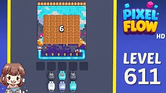 Pixel Flow Level 611 Solution & Walkthrough Guide