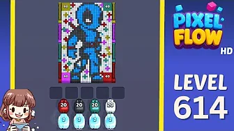 Pixel Flow Level 614 Solution & Walkthrough Guide