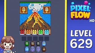 Pixel Flow Level 629 Solution & Walkthrough Guide