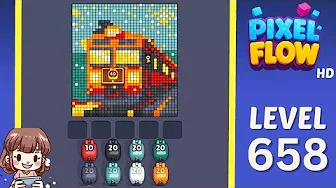 Pixel Flow Level 658 Solution & Walkthrough Guide