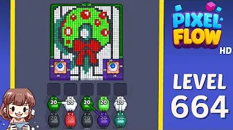 Pixel Flow Level 664 Solution - Complete Walkthrough & Guide
