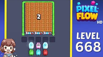 Pixel Flow Level 668 Solution & Walkthrough Guide
