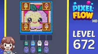 Pixel Flow Level 672 Solution & Walkthrough Guide