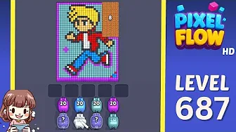 Pixel Flow Level 687 Solution & Walkthrough Guide