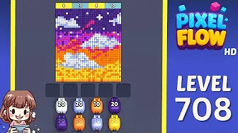 Pixel Flow Level 708 Solution & Walkthrough Guide