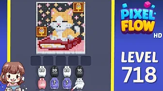 Pixel Flow Level 718 Solution: Complete Walkthrough & Guide