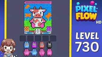 Pixel Flow Level 730 Solution & Walkthrough Guide