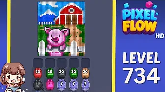 Pixel Flow Level 734 Solution: Complete Walkthrough Guide