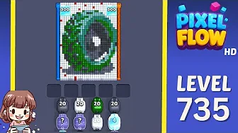 Pixel Flow Level 735 Solution & Walkthrough Guide