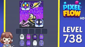 Pixel Flow Level 738 Solution: Complete Walkthrough & Guide