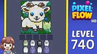 Pixel Flow Level 740 Solution & Walkthrough Guide
