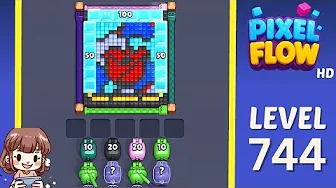 Pixel Flow Level 744 Solution & Walkthrough Guide