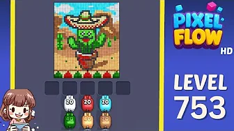 Pixel Flow Level 753 Solution & Walkthrough Guide