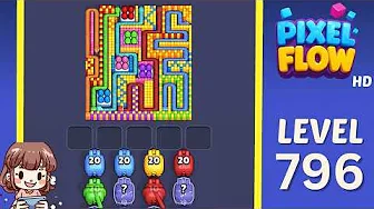 Pixel Flow Level 796 Solution & Complete Walkthrough Guide