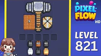 Pixel Flow Level 821 Solution & Walkthrough Guide