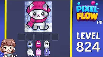 Pixel Flow Level 824 Solution & Walkthrough Guide