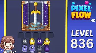 Pixel Flow Level 836 Solution & Walkthrough Guide