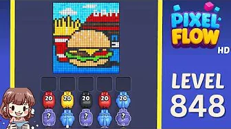 Pixel Flow Level 848 Solution and Walkthrough Guide