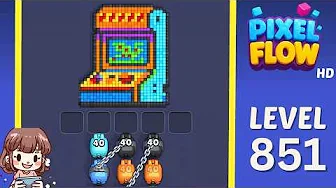 Pixel Flow Level 851 Solution & Walkthrough Guide