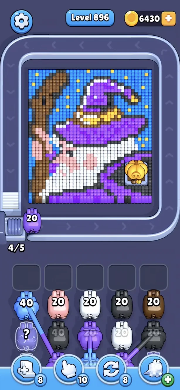 Pixel Flow Level 896 Solution & Walkthrough Guide